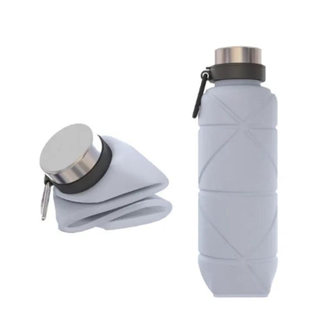 Outdoor Silicone Folding Water Cup Blue For Travel And Outdoors