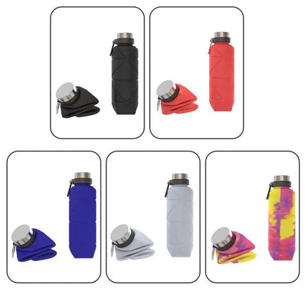 Outdoor Silicone Folding Water Cup Blue For Travel And Outdoors