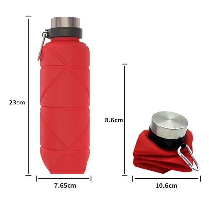 Outdoor Silicone Folding Water Cup Blue For Travel And Outdoors