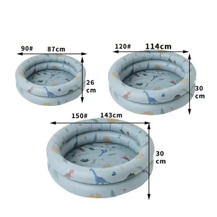 87cm Inflatable Kids Round Pool For Bath And Summer Play
