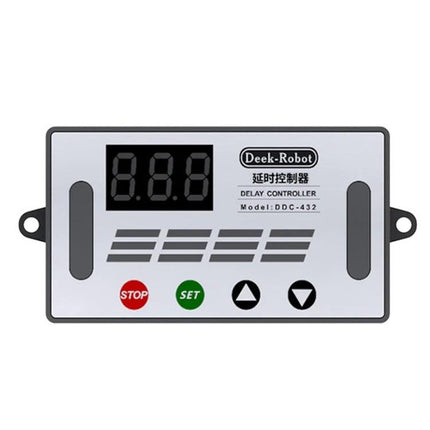 Deek-Robot Digital Delay Relay Switch for Time Control Applications compact DDC-432 timer module with LED display and control buttons