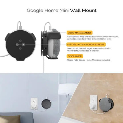 Google Home Mini Wall Mount For Kitchen Bedroom