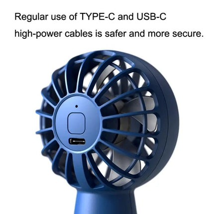 Rechargeable USB Mini Handheld Fan For Outdoor Use, 1500mAh