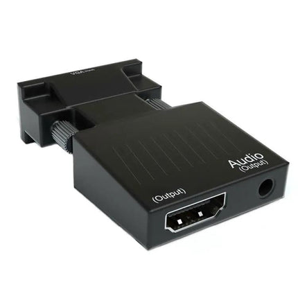 HDMI to VGA Adapter with Audio Cable for Video Conversion | Syndmart