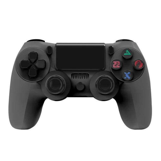 Game Controller for Everyday PS4 Gaming at Home - black Bluetooth dual-analog controller for casual home play