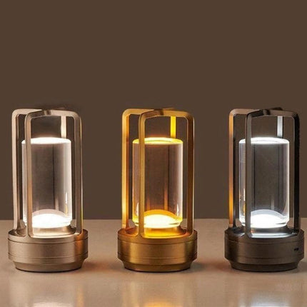 A Lamp That Lights Up Your Home and Camping Nights Easily - portable modern lantern showing warm and cool light options