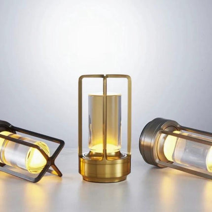 A Lamp That Lights Up Your Home and Camping Nights Easily - portable brass lantern for tent, desk, and outdoor use