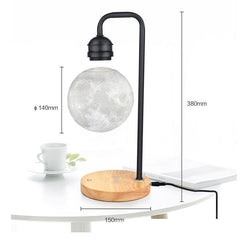 Floating Moon Lamp with Wireless Charging and 3D Night Light – USB Powered Table Decor