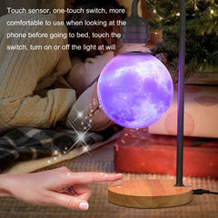 Floating Moon Lamp with Wireless Charging and 3D Night Light – USB Powered Table Decor