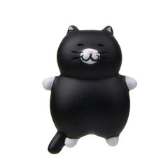 Charming Fat Cat 3D Magnetic Sticker for DIY Decor and Phone Cases