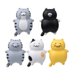 Charming Fat Cat 3D Magnetic Sticker for DIY Decor and Phone Cases