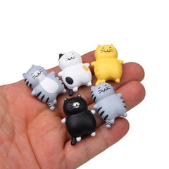 Charming Fat Cat 3D Magnetic Sticker for DIY Decor and Phone Cases