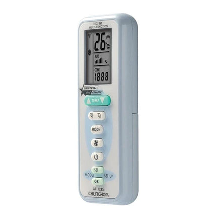 CHUNGHOP Universal Remote Control for Home Air Conditioners slim white universal AC remote with LCD display and mode/temp buttons