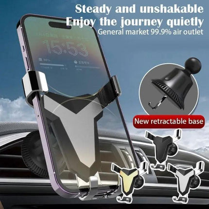 Gravity Navigation Car Air Outlet Phone Holder 360-Degree Rotation