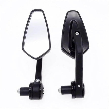 Motorcycle Rearview Mirror, Cherry Finish For Daily Riding - compact 113x60mm glass mirror for clear, distortion-free rear visibility