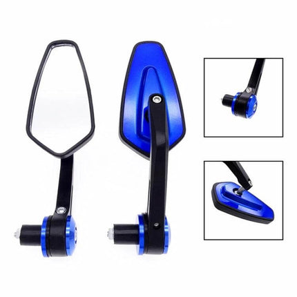 Motorcycle Rearview Mirror, Cherry Finish For Daily Riding - compact 113x60mm mirror for clear rear visibility, stable unobtrusive city and highway use