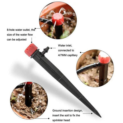 Ground Dripper Adjustable For Garden Watering And Irrigation