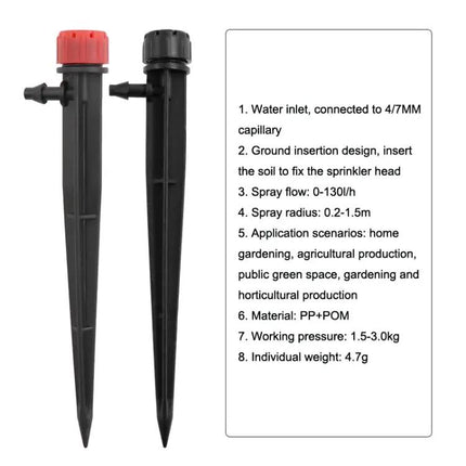 Ground Dripper Adjustable For Garden Watering And Irrigation