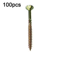 RUITOOL T25 100pcs Heavy-Duty Torx Self-Tapping Screws for Hardwood Projects 4.5 x 60mm