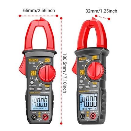 ANENG Clamp Meter for AC and DC Electrical Measurements - compact handheld clamp meter measuring up to 600V/600A with LCD display and NCV function