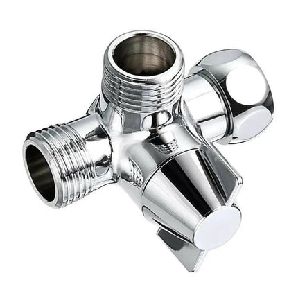 Easy Shower Diverter for Your Everyday Bathroom Routine chrome three-way valve shower diverter for overhead and hand shower