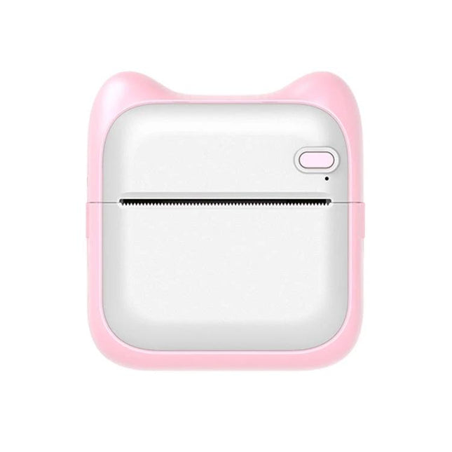 Portable Handheld Bluetooth Thermal Printer for Labels and Notes - compact pink handheld thermal label and note printer, 200 DPI, Bluetooth