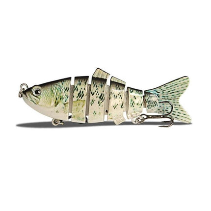 10cm Multi-Sectional Bionic Bait Hook For Long-Distance Casting lifelike segmented fishing lure with 3D eyes for coastal long-distance casting