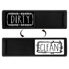 Double-Sided Dishwasher Magnet Sign for Clean and Dirty Indicator