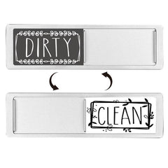 Double-Sided Dishwasher Magnet Sign for Clean and Dirty Indicator