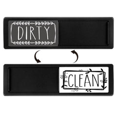 Double-Sided Dishwasher Magnet Sign for Clean and Dirty Indicator