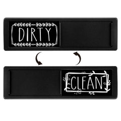 Double-Sided Dishwasher Magnet Sign for Clean and Dirty Indicator