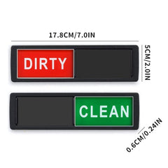 Double-Sided Dishwasher Magnet Sign for Clean and Dirty Indicator