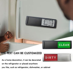 Double-Sided Dishwasher Magnet Sign for Clean and Dirty Indicator