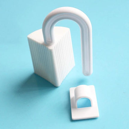 Door Seam Protector Anti-Pinching Safety Stopper For Doors white flexible clip-on door seam protector for child and pet safety, fits joints >9mm