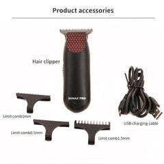 SONAX PRO SN-8101 Rechargeable USB Hair Clipper - Portable Electric Shears for Home Use