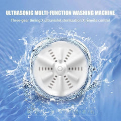 Compact Ultrasonic Turbo Washing Machine with Three-Speed Timer