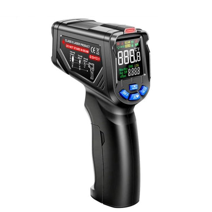 ANENG Infrared Thermometer for Non-Contact Food and Water Checks handheld black infrared thermometer with digital display and buttons