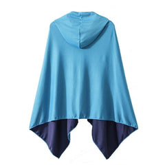 Quick-Dry Cooling Beach Cloak with Hood - Absorbent Towel for Diving and Changing