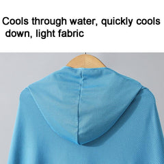 Quick-Dry Cooling Beach Cloak with Hood - Absorbent Towel for Diving and Changing