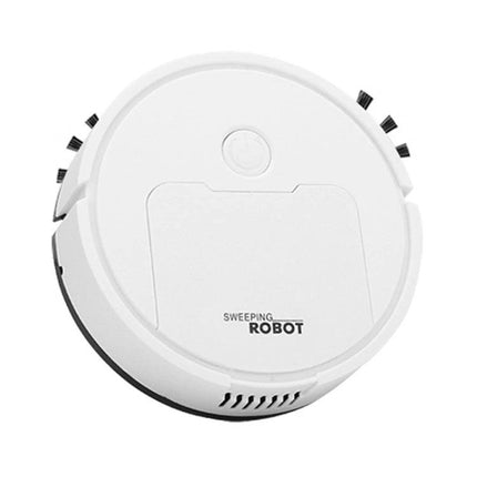 Mini Robotic Vacuum Cleaner for Daily Home Cleaning compact white round robot vacuum for quick dust and debris pick-up