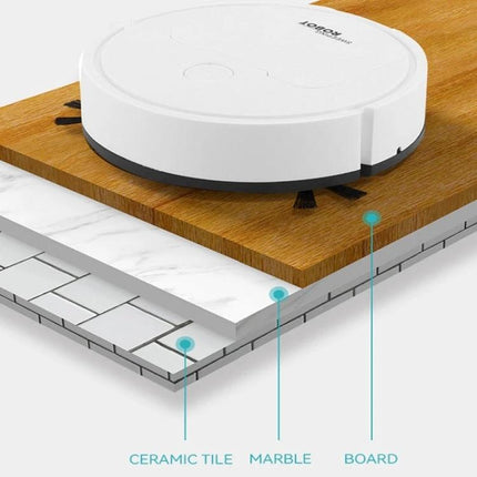 Mini Robotic Vacuum Cleaner for Daily Home Cleaning sweeping wood board marble ceramic tile in compact spaces