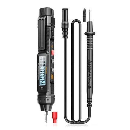 ANENG Non-Contact Digital Multimeter for Electrical Testing handheld pen-style tester with probes and LCD for voltage detection and circuit troubleshooting