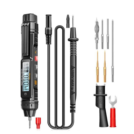 ANENG Non-Contact Digital Multimeter for Electrical Testing handheld tester with probes and accessory tips