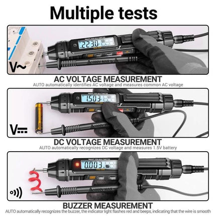 ANENG Non-Contact Digital Multimeter for Electrical Testing detecting AC and DC voltage and buzzer continuity in hand-held use