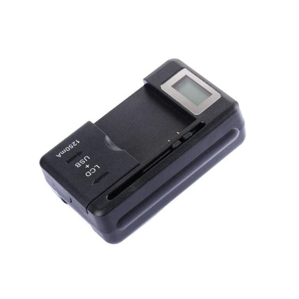 Essential Universal Charger for Everyday Mobile Device Needs - compact black multi-device USB charger with LCD, ideal for travel and home use