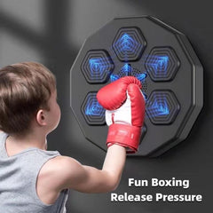 Bluetooth-Enabled Smart Music Boxing Trainer - Wall-Mounted Electronic Punching Target