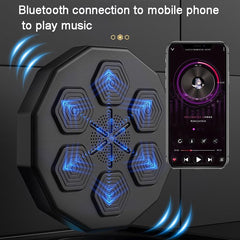 Bluetooth-Enabled Smart Music Boxing Trainer - Wall-Mounted Electronic Punching Target