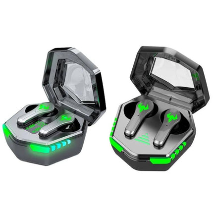 Wireless Bluetooth In-Ear Earphones With Low Latency For Commuting N35 TWS compact gaming earbuds with visible lights