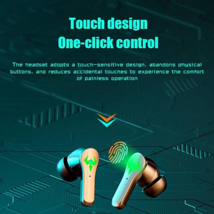Wireless Bluetooth In-Ear Earphones With Low Latency For Commuting showing touch design one-click control compact N35 TWS