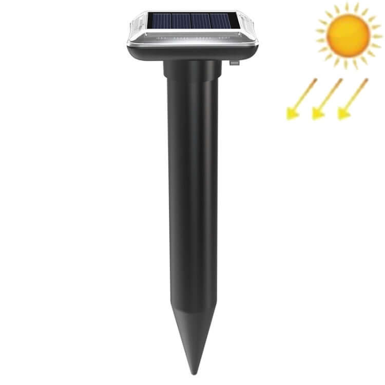 Solar-Powered Ultrasonic Animal Repeller for Outdoor Pest Control